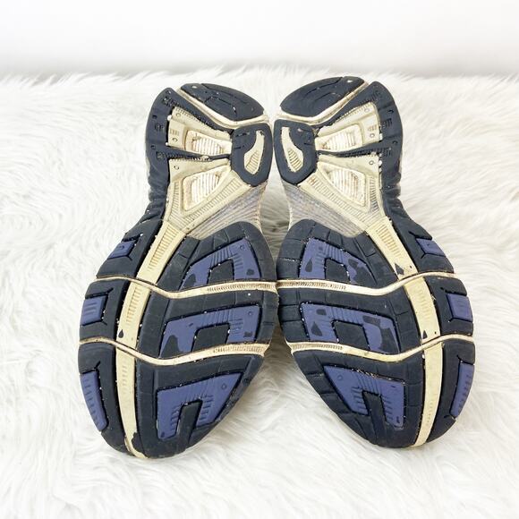 Asics 6.5 Womens Gray Purple Gel-Foundation Running Shoes Sneakers - Picture 9 of 9